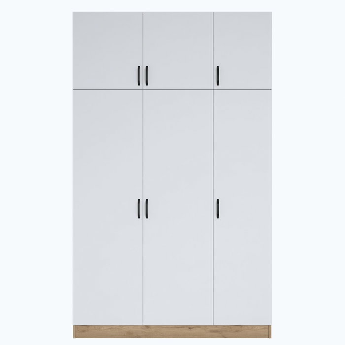 Hanah Home Armario BA104 - 2420 Nogal y Blanco Hanah Home Armario BA104 - 2420 Nogal y Blanco